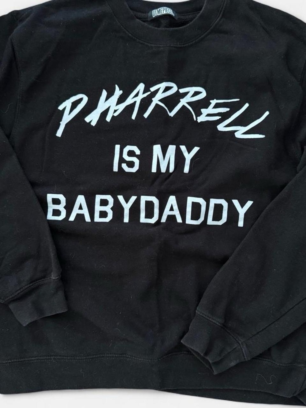 PHARRELL IS MY BABYDADDY Black Crewneck Size Small